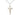 Two-tone gold filled sterling silver medium crucifix necklace 1.125 x 0.625 inch pendant 18 inch chain Bliss