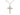 Two-tone gold filled and sterling silver medium Catholic crucifix necklace with 18 inch chain by Bliss