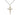 Two-tone gold filled and sterling silver medium nail crucifix necklace with 18 inch chain by Bliss