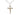 Two-Tone Gold Filled Sterling Silver Nail Crucifix Necklace 1 1/8 x 5/8 inches with 18 inch chain by Bliss