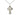 14kt Gold Filled and Sterling Silver two-tone medium Celtic crucifix necklace 1 inch by Bliss