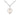 Two-tone Gold Filled and Sterling Silver small heart cross necklace with 18 inch chain by Bliss Manufacturing
