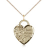14kt Gold Filled St. Michael the Archangel Medium Patron Saint Medal Necklace 3/4 x 5/8 inch 18 inch Chain Bliss