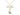 14kt Gold Filled Tau cross necklace 1 inch by 3/4 inch with 18 inch chain by Bliss Manufacturing