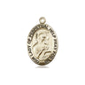 14kt Solid Gold Our Lady of Perpetual Help Medal Pendant 3/4 x 1/2 inches by Bliss Manufacturing
