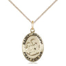 14kt Gold Filled St. Joseph Patron Saint Medal Necklace 3/4 x 1/2 with 18 Inch Curb Chain by Bliss