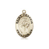 14kt solid gold St. Francis of Assisi patron saint medal pendant 3/4 inch x 1/2 inch by Bliss Manufacturing