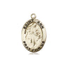 14kt Solid Gold St. Ann Medium Medal Pendant 3/4 x 1/2 by Bliss USA