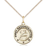 Small 14kt Gold Filled First Reconciliation medal necklace with 5/8 by 1/2 inch pendant on 18 inch chain by Bliss Manufacturing