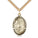 14kt Gold Filled St. Jude Patron Saint Medal Necklace 1 x 5/8 inches on 24 inch chain by Bliss