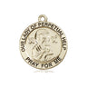 14kt solid gold Our Lady of Perpetual Help medal pendant 3/4 inch by 3/4 inch handmade by Bliss