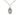 Sterling silver St. Christopher patron saint medal necklace, 5/8 inch pendant with 18 inch chain, handmade by Bliss Manufacturing USA