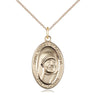 14kt Gold Filled Blessed Teresa of Calcutta medal necklace with 18 inch chain by Bliss Manufacturing