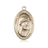 14kt Solid Gold Blessed Teresa of Calcutta medal pendant 7/8 x 1/2 handcrafted by Bliss Manufacturing