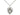 Sterling Silver Small Heart Cross Necklace 5/8 x 1/2 inches on 18 inch chain by Bliss Manufacturing