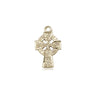 14kt Solid Gold Small Celtic Cross Pendant 1/2 x 3/8 inches by Bliss Manufacturing