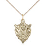 14kt Gold Filled medium Catholic Communion pendant necklace 3/4 inch by Bliss with 18 inch chain