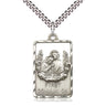 Sterling Silver First Communion and First Reconciliation Necklace 1-1/8 inch pendant with 24 inch chain by Bliss USA