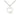 Sterling Silver small heart cross pendant necklace 1/2 inch on 18 inch chain by Bliss Manufacturing