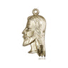 14kt Solid Gold St. Christopher Catholic medal pendant 7/8 inch by 3/8 inch handmade by Bliss Manufacturing