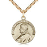 Gold Filled St John Neumann Patron Saint Medal Necklace 1 x 7/8 Inch with 24 Inch Chain by Bliss