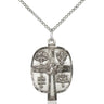 Sterling Silver Presbyterian Pendant Necklace 1 inch by 5/8 inch with 18 inch chain handmade by Bliss