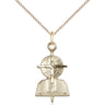 14kt Gold Filled Southern Baptist Pendant Necklace 7/8 x 1/2 inches with 18 inch Chain by Bliss
