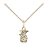 Gold Filled Small Littlest Angel Necklace 3/8 x 1/4 inch with 18 inch Chain by Bliss