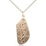 Gold Filled Ave Maria Medal Necklace 1 1/4 inch with 18 inch chain by Bliss Manufacturing