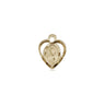 Small 14kt Solid Gold St. Jude Patron Saint Medal Pendant 3/8 inch by Bliss Manufacturing