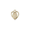 Small 14kt Solid Gold St. Joseph Patron Saint Medal Pendant 3/8 x 1/4 inch by Bliss Manufacturing