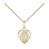 Small 14kt Gold Filled Infant of Prague Catholic Medal Necklace 3/8x1/4" on 18" Chain by Bliss USA