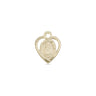 Small 14kt Solid Gold Infant of Prague Catholic Medal Pendant 3/8x1/4" Handcrafted by Bliss USA