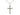 Sterling Silver Medium Catholic Cross Necklace 1 1/8 x 5/8 inch pendant with 18 inch chain by Bliss Manufacturing