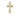 14kt Solid Gold Medium Catholic Cross Pendant 1 x 1/2 inch handcrafted by Bliss Manufacturing USA
