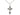 Sterling Silver Medium Cross Necklace 1 inch by half inch pendant on 18 inch chain handmade by Bliss USA