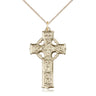 14kt Gold Filled Large Celtic Cross Necklace 1-3/8x3/4 inch pendant with 18 inch chain by Bliss Manufacturing