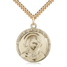 14kt Gold Filled Mary Medal Necklace Medium 1 inch x 7/8 inch with 24 inch Chain by Bliss