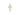 Small 14kt Solid Gold Greek Orthodox Cross Pendant, 5/8 x 1/4 inches, handcrafted in USA by Bliss Manufacturing