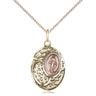 14kt Gold Filled Miraculous Medal Necklace 3/4 x 1/2 inch pendant on 18 inch chain by Bliss