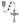 7mm green and black swirl glass bead rosary with traditional five-decade format and contrasting marbled bead pattern