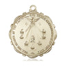 14kt Solid Gold Medium Seven Gifts Medal Pendant 1 x 7/8 inches handcrafted by Bliss Manufacturing