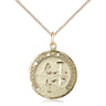 14kt Gold Filled St. Kateri Tekakwitha Medal Necklace 3/4 x 5/8 with 18 inch Chain by Bliss
