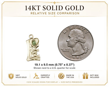 Colgante Medalla Milagrosa Mediana de Oro Sólido de 14 quilates | 1,9 cm x 0,95 cm | Hecho en EE. UU. por Bliss