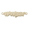 14kt Solid Gold WWJD What Would Jesus Do Medal Pendant 1/4 x 1 1/8 inch by Bliss