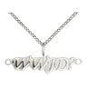 Sterling Silver WWJD What Would Jesus Do Pendant Necklace 18 inch by Bliss