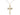 14kt Gold Filled Medium Catholic Cross Necklace 1 1/8 x 5/8 inches on 18 inch lite curb chain by Bliss