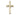 14kt solid gold medium cross pendant 1 1/8 x 5/8 inches handcrafted by Bliss Manufacturing USA