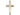 14kt solid gold large cross pendant 1 3/8 x 3/4 inches handcrafted by Bliss Manufacturing USA