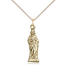 Gold Filled St. Jude patron saint medal necklace with 7/8 inch pendant on 18 inch curb chain by Bliss